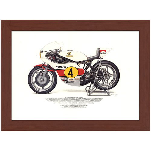 1975 YAMAHA YZR500-OW23 A3額装