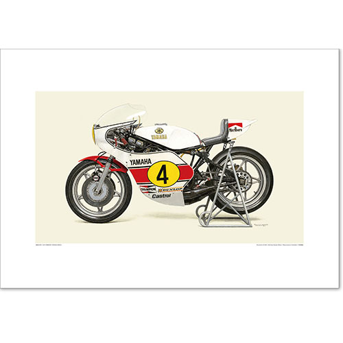 1975 YAMAHA YZR500-OW23 A2ポスター