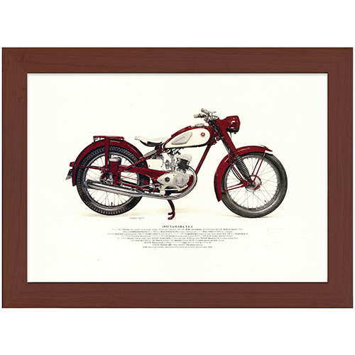 1955 YAMAHA YA-1 A3額装