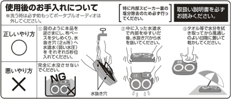 対策済み商品 使用後のお手入れについて