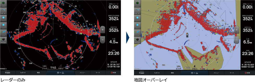 地図オーバーレイ