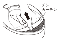 チンカーテンの取り外し