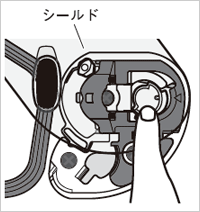 シールドの取り付け方法