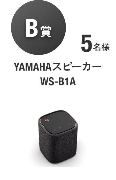 【B賞】YAMAHAスピーカー WS-B1A [5名様]