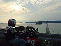 角島とFZ750