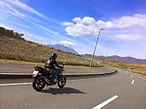 バイクと空と富士山♪