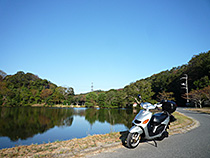 早朝のくろんど池