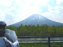 羊蹄山、初夏へ