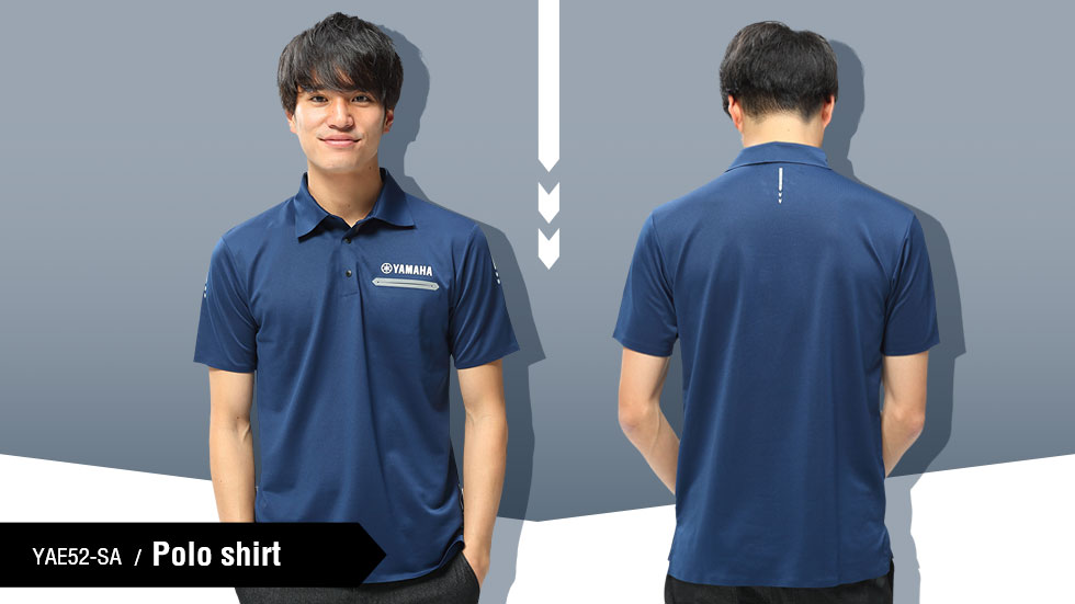 YAE52-SA ポロシャツ ネイビー M