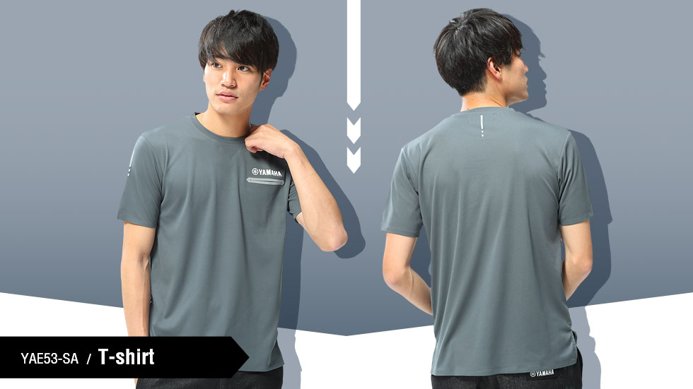 YAE53-SA Tシャツ ネイビー L