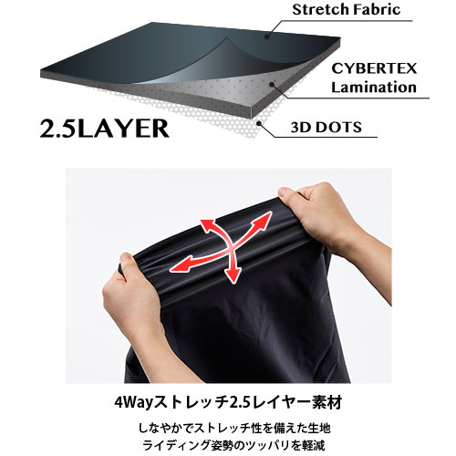 RY7003 スクーター ストレッチレインコート