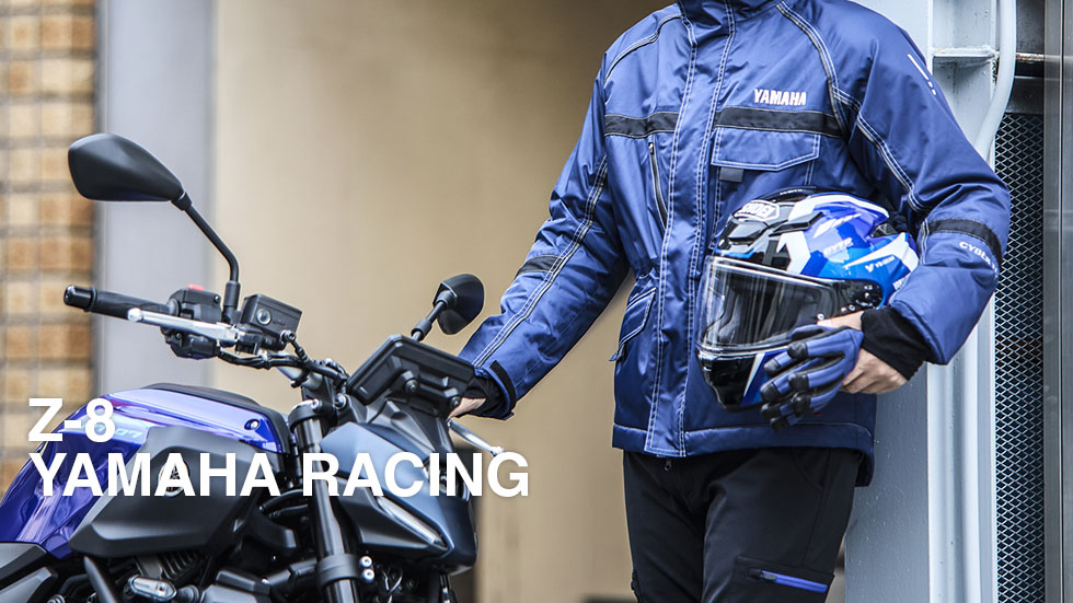 ヤマハ レーシング YAMAHAmotorRACING ジャケットブルゾン青黒L DESCENTE デサントYAMAHA ヤマハ レーシングジャケットブルゾン