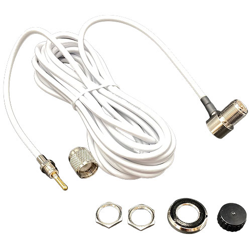 白外皮同軸ケーブル RG58C/U MLJ-MPコネクター付き