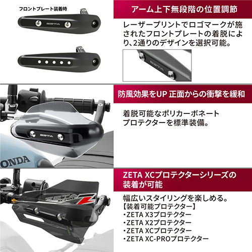 ZETA SONICハンドガードKIT Smokeユニバーサル