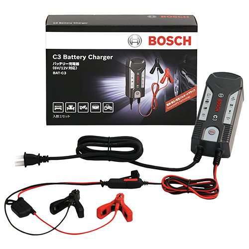 BOSCH コンパクト高性能バッテリー充電器 C3