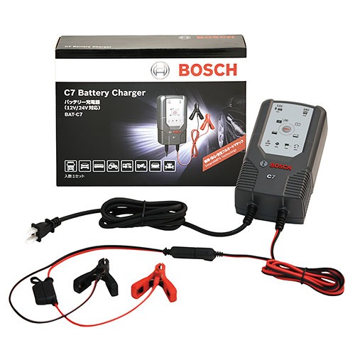 BOSCH コンパクト高性能バッテリー充電器 C7