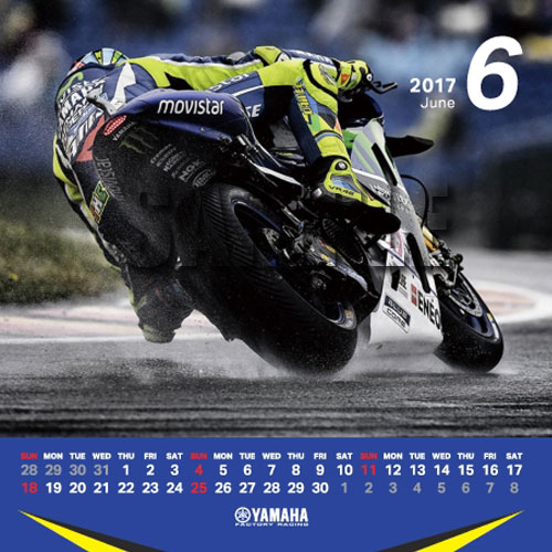 2017MotoGP卓上カレンダー