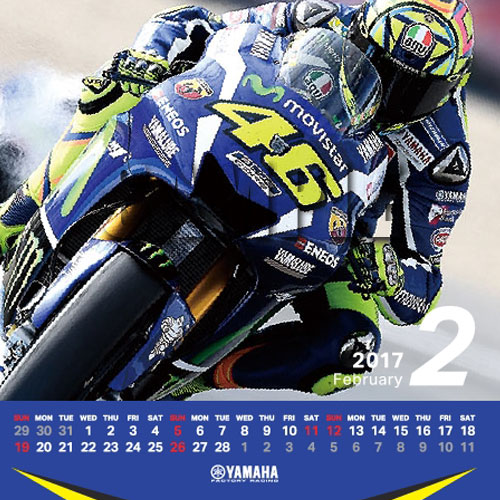 2017MotoGP卓上カレンダー