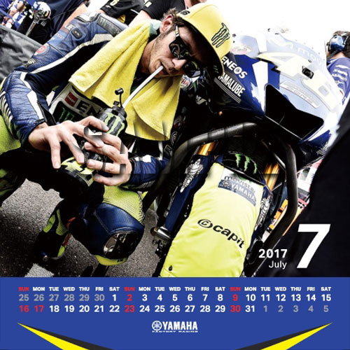 2017MotoGP卓上カレンダー