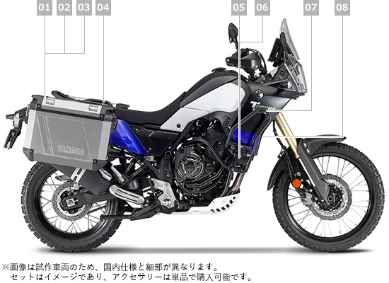 バイクテネレ700 ワイズギヤ　フォグランプステー