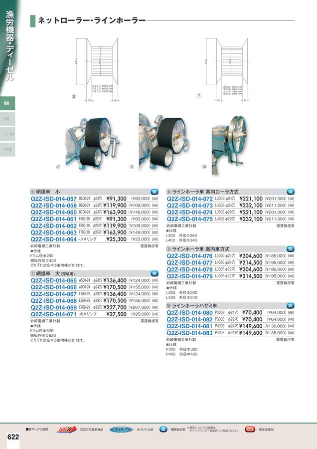 船舶用岩崎ネットラインホーラ 船舶用岩崎ネットラインホーラ 岩崎電機工業製 ヤング ネット